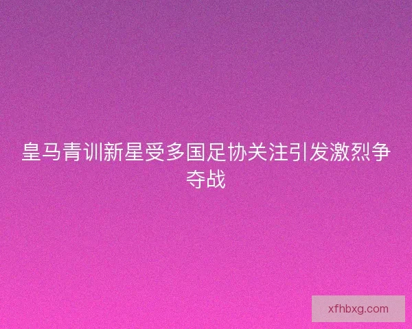 皇马青训新星受多国足协关注引发激烈争夺战